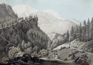 シャモニー渓谷の眺め、1789年